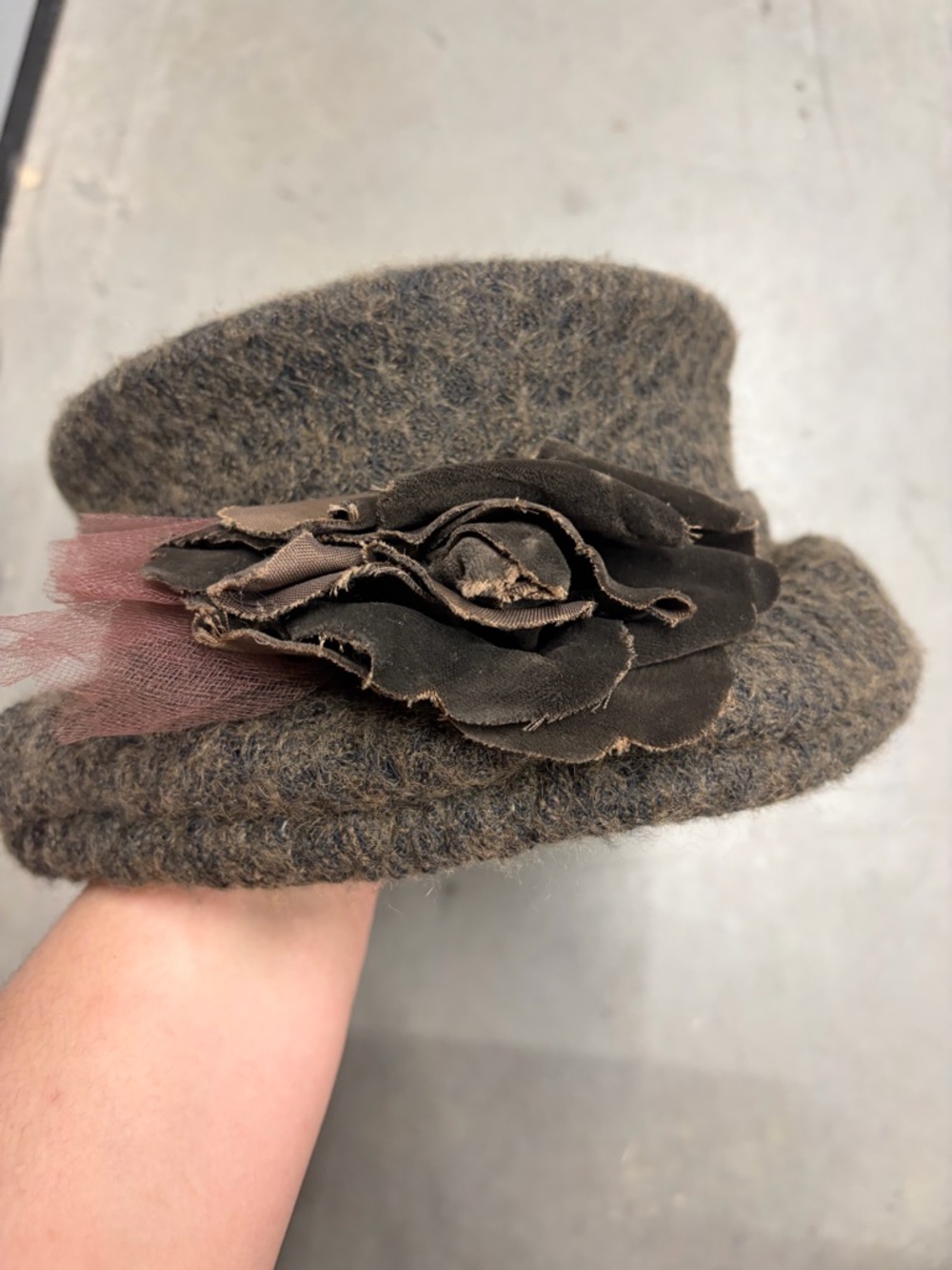 Vintage holt renfrew‎ wool blend cloche hat